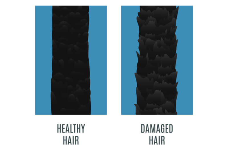 damaged hair surface hairstyle